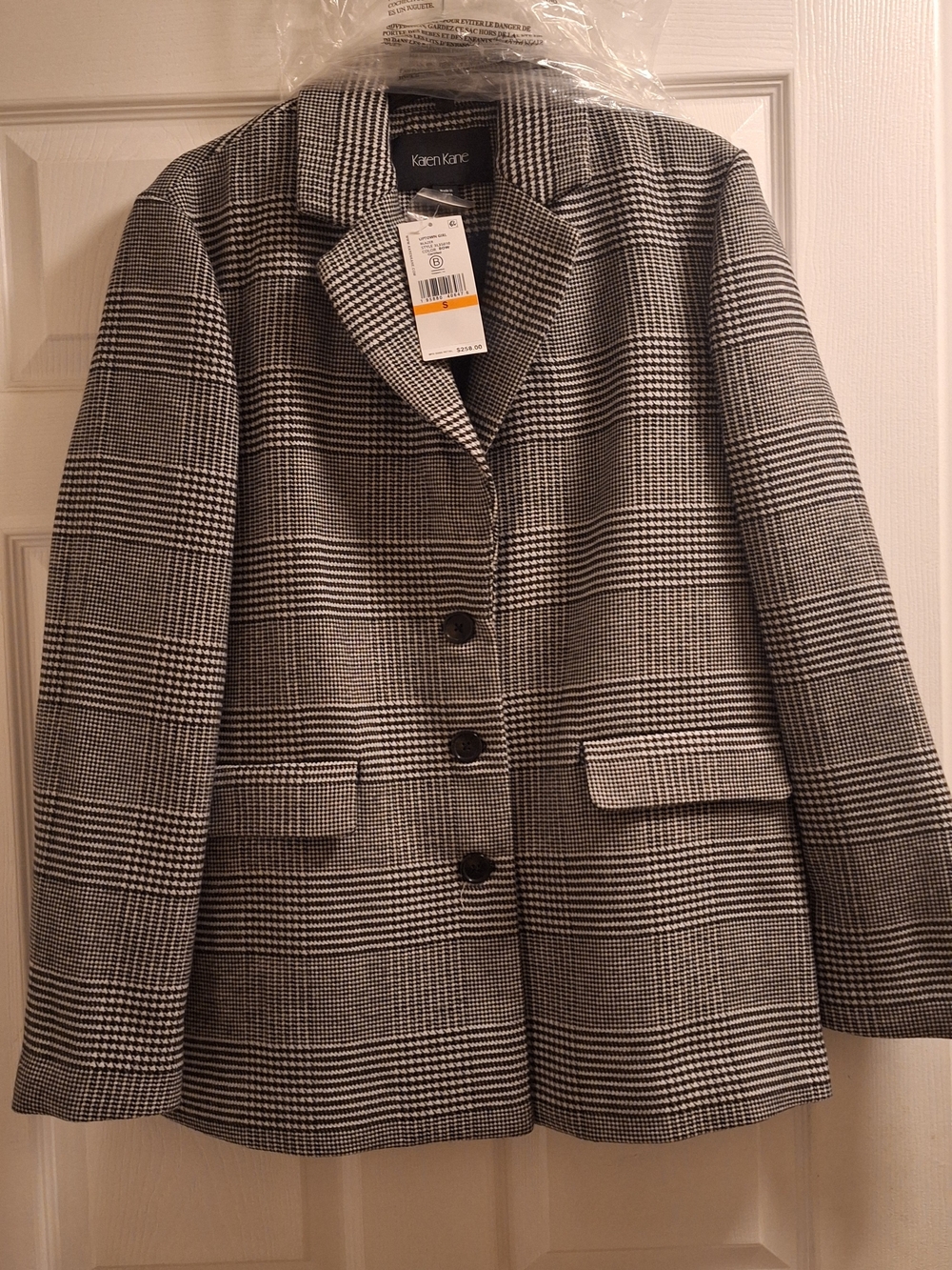 Karen Kane Black & White Uptown Girl Blazer
